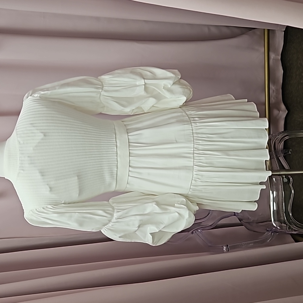 'English factory' puff sleeve sweater dress - Picture 4 of 4